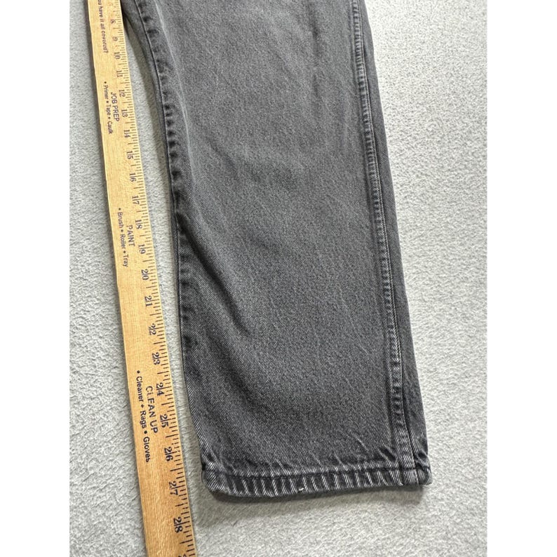 Spodnie jeansowe Wrangler Authentic Jeans Mens 39x28 Grey, luźne, wyprodukowane w USA zdjęcie 10
