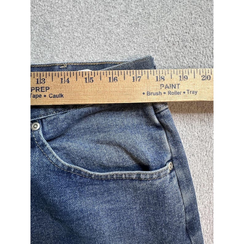 Vintage Wrangler 9760WDR Relaxed Straight Jeans Mens 36x29 Blue Denim 90s image 9
