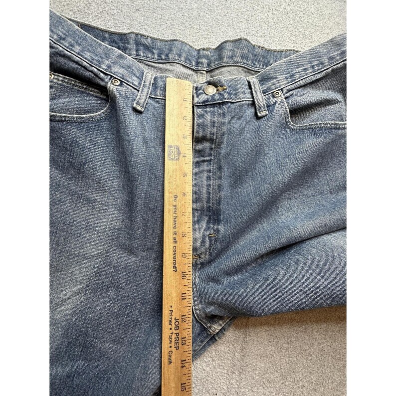Wrangler Jeans Mens 38x34 (38x27) Blue Medium Wash Denim Relaxed Fit Straight image 6