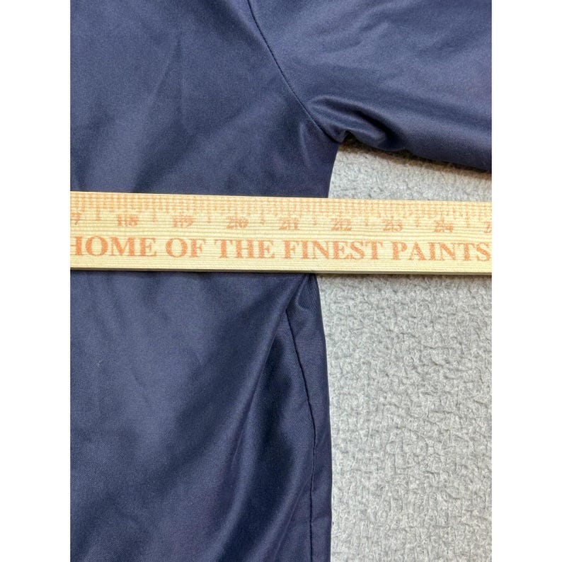 Giacca a vento vintage Fila da uomo, blu, con mezza zip, foderata, stile sportivo immagine 7