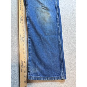 Wrangler 31MWZPW relaxte fit jeans heren 34 x 30 (34 x 28) blauw denim werkkleding gebeitst afbeelding 17