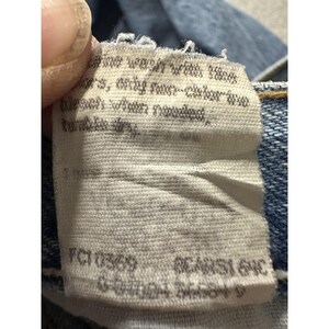 Vintage Wrangler Jeans Mens 38x25 Blue Denim Authentic Straight Leg 97601RS 90s image 3