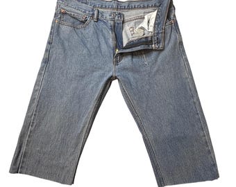 Vintage Levi's 505 Jorts Mens 34 Jeans Shorts Blue Denim Cut Off Skater Y2K