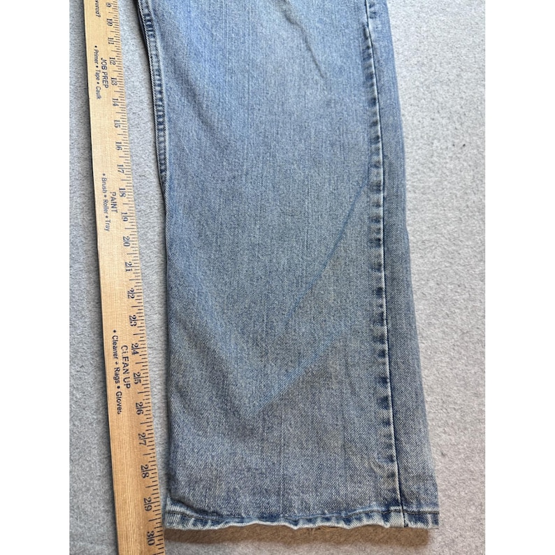 VTG Wrangler Hero Jeans Mens 40x32 (40x30) Light Wash Denim Straight Leg 97601VR image 17