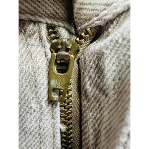 VTG Wrangler Jeans Mens 30x29 Beige Khaki 5 Pocket Denim Authentic Workwear USA image 2
