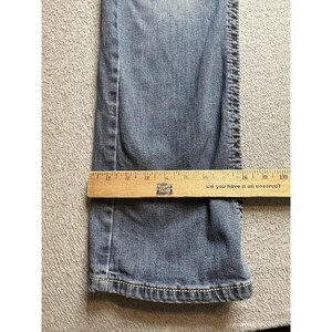 VTG Wrangler 20X Jeans Mens Blue 35x30 Wash Straight Leg Western Denim Casual image 8