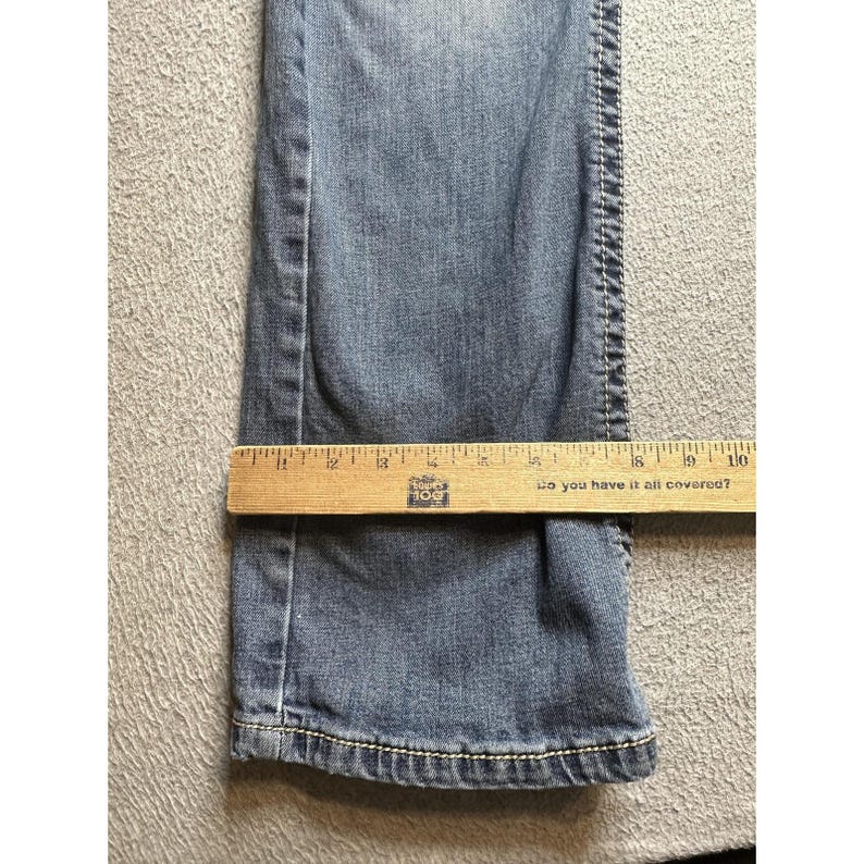 VTG Wrangler 20X Jeans Mens Blue 35x30 Wash Straight Leg Western Denim Casual image 8