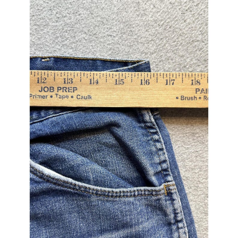 Wrangler authentische Jeans Herren 34x29 (32x27) Medium Wash Blau Denim mit geradem Bein Bild 8