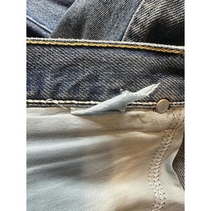 VTG Wrangler Jeans Mens 36X30 Blue Denim Straight Leg Distressed Workwear YKK image 6