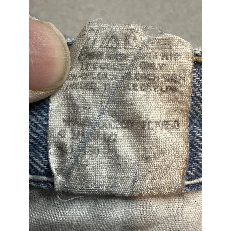 Vaqueros holgados vintage Wrangler 96501SL para hombre, 36 x 30, lavado claro, azul, EE. UU., años 90 imagen 12