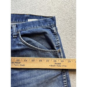 Wrangler authentische Jeans Herren 34x29 (32x27) Medium Wash Blau Denim mit geradem Bein Bild 7