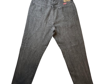 VTG Wrangler 97601CB Jeans Mens 34x30 (32x28) Charcoal Gray Denim Classic Fit