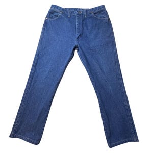 Vintage Wrangler Jeans Mens 35x27 Blue Cowboy Cut Western Denim 13MWZ USA 90s image 1