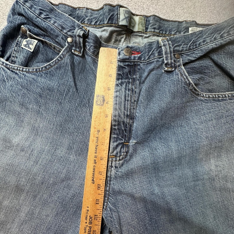 Wrangler Twenty X Jeans Mens 38x36 Blue 41MWXVI Loose Fit Utility Carpenter Work image 9