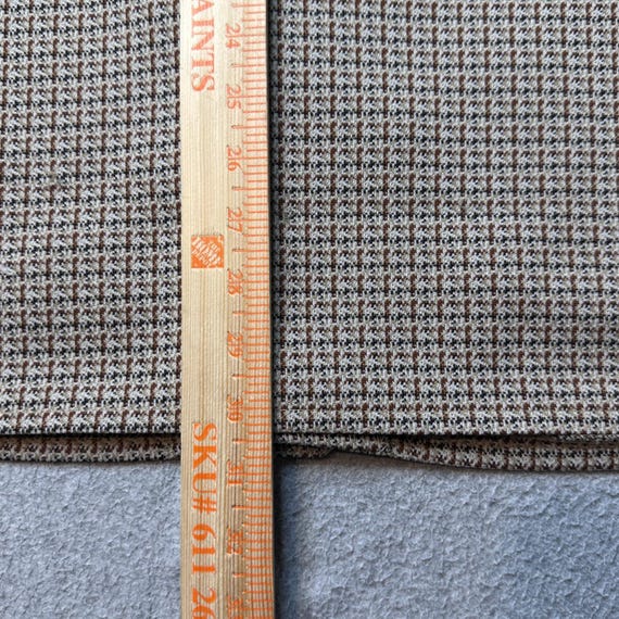 Vintage Farah Blazer Mens 40 Brown Time Out Houndstooth Coat USA Made 70s View 6