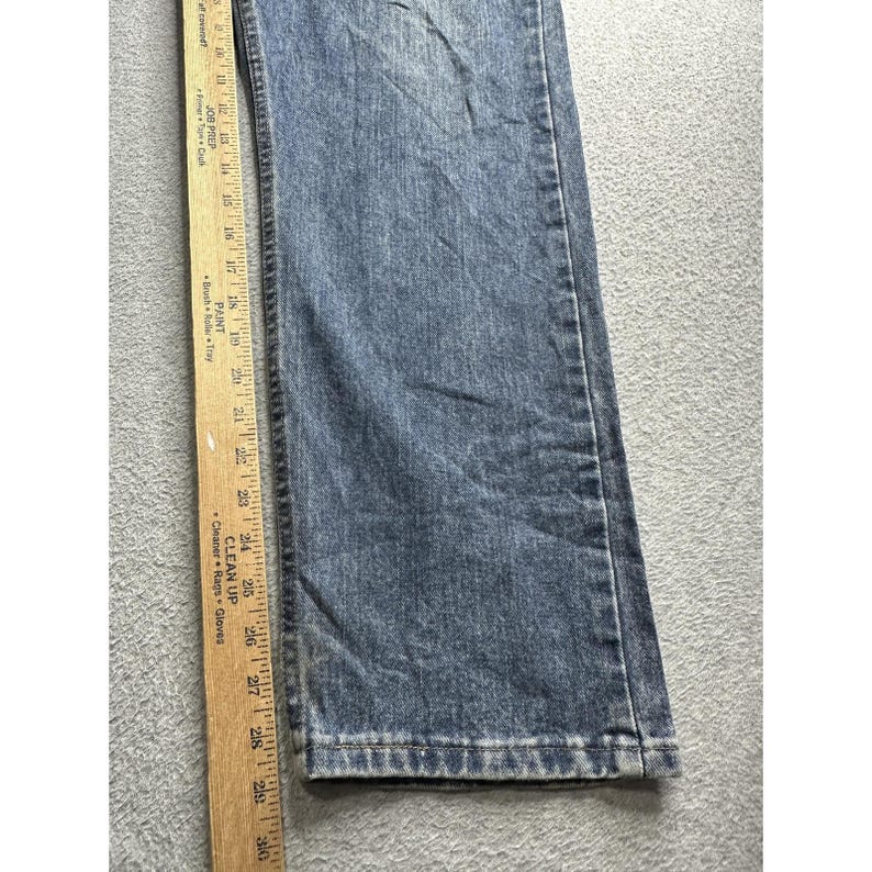 Wrangler Jeans Herr 32x30 Blå Relaxed Fit Raka Ben Bomullsdenim 97601VR bild 10