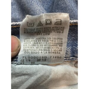 Vintage Wrangler Premium Jeans Mens 40x30 (39x29) Relaxed Fit Light Wash 97601SB image 6