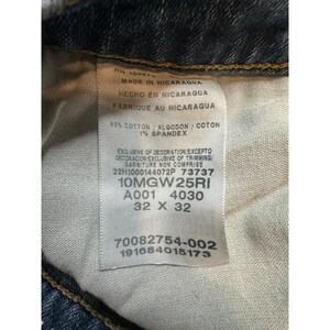 Wrangler Relaxed Fit Mens Jeans 32x32 (30x31) Blue Denim Distressed 10MGW25RI image 4