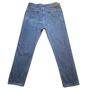 Wrangler Jeans Mens 36x32 (33x30) Blue Medium Wash Straight Leg Denim 96501DS image 1