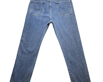 Wrangler Jeans Herren 36x32 (33x30) Blau Medium Wash Gerades Bein Denim 96501DS