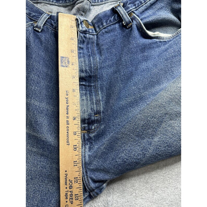 Vintage Wrangler Jeans Mens 40x32 (38x31) Blue Denim Straight USA 96501MR 90s image 7