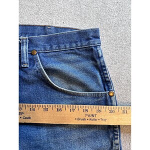 Wrangler 31MWZPW relaxte fit jeans heren 34 x 30 (34 x 28) blauw denim werkkleding gebeitst afbeelding 13
