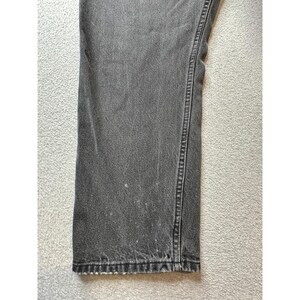VTG Wrangler Jeans Mens 40x30 (38x28) Black Comfort Fit Straight Leg YKK 97601CB image 10