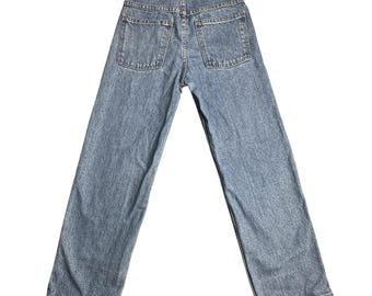 Vintage Old Navy Jeans Womens 12 Blue High Rise Straight Medium Wash Denim 2000s