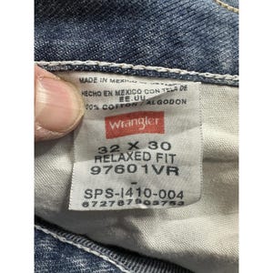 Wrangler Jeans Herr 32x30 Blå Relaxed Fit Raka Ben Bomullsdenim 97601VR bild 2