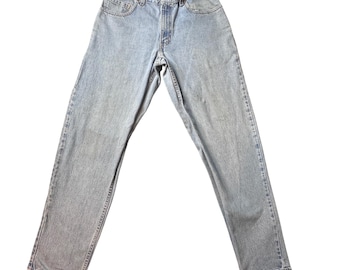 Vintage Levi's 560 Jeans Mens 32x32 Light Blue 560 Loose Fit Tapered Leg USA 90s