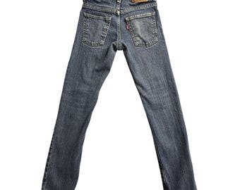 VTG Levis 510 Jeans Boys 10 Regular 25x25 Blue Super Skinny Youth Denim Classic