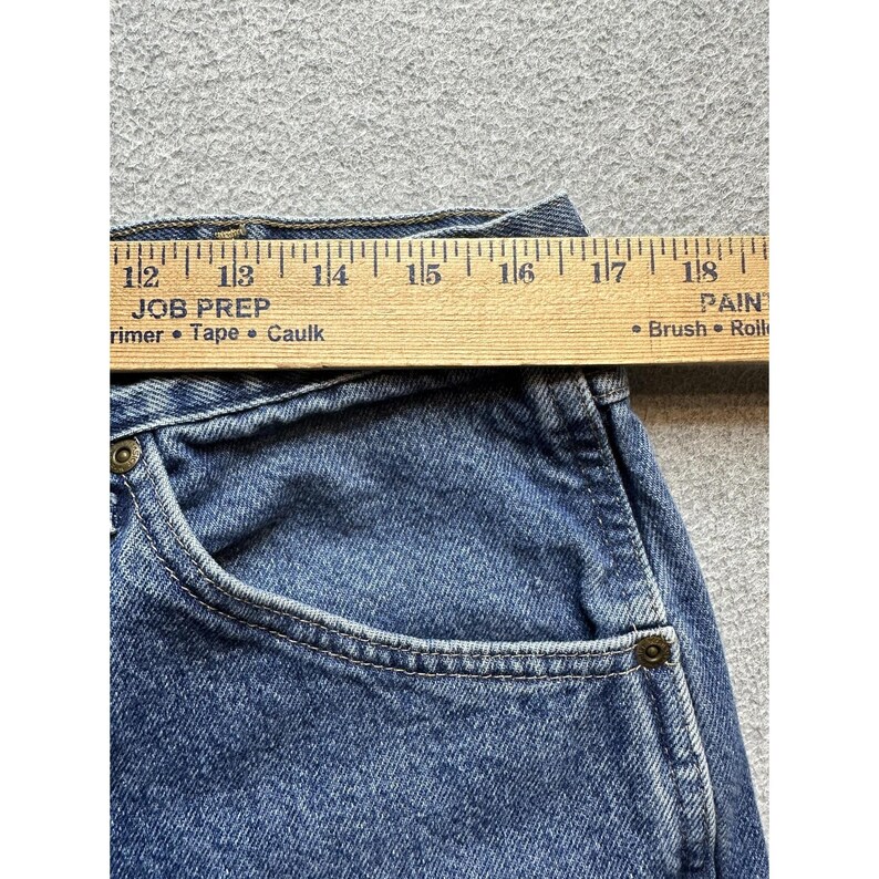 Wrangler Jeans Mens 36x32 (33x30) Blue Medium Wash Straight Leg Denim 96501DS image 8