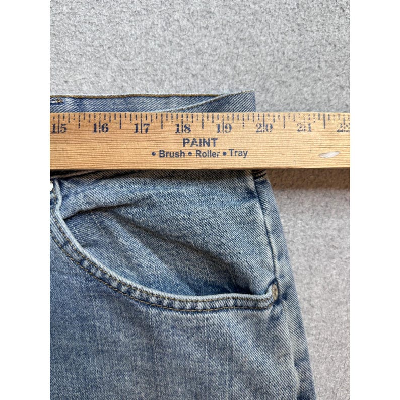 VTG Wrangler Hero Jeans Mens 40x32 (40x30) Light Wash Denim Straight Leg 97601VR image 12