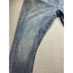VTG Wrangler 20X Jeans Mens Blue 35x30 Wash Straight Leg Western Denim Casual image 5