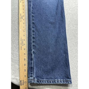 ヴィンテージ ラングラー ジーンズ メンズ 34x34 ブルー デニム テーパードレッグ YKK ジップ ウエスタン 90年代 画像 10