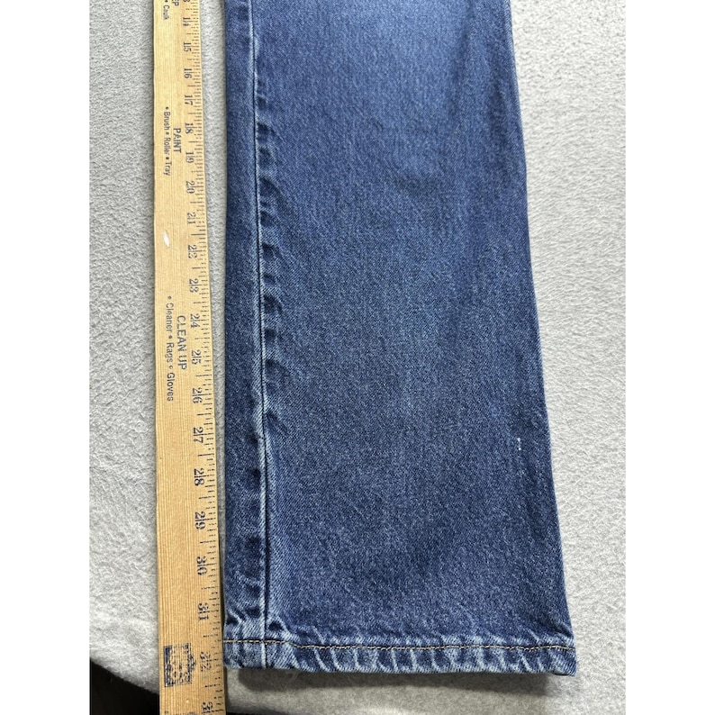 ヴィンテージ ラングラー ジーンズ メンズ 34x34 ブルー デニム テーパードレッグ YKK ジップ ウエスタン 90年代 画像 10