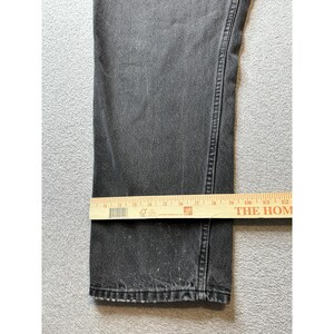 VTG Wrangler Jeans Mens 40x30 (38x28) Black Comfort Fit Straight Leg YKK 97601CB image 16
