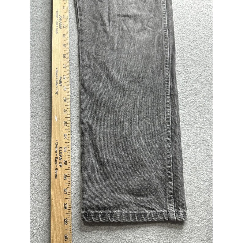 Vintage Wrangler Jeans Mens 34x30 Black Straight Leg Made in USA 90s 96501BK image 10