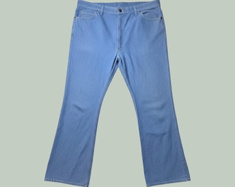 Vintage Levi's Jeans Mens 46x30 Action Jeans Blue Brown Tab Straight Leg USA