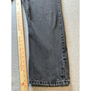VTG Wrangler Jeans Mens 40x30 (38x28) Black Comfort Fit Straight Leg YKK 97601CB image 17