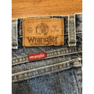Vintage Wrangler Jeans Mens 36x30 (34x28) Blue 96501DK Relaxed Fit Denim USA 90s image 10