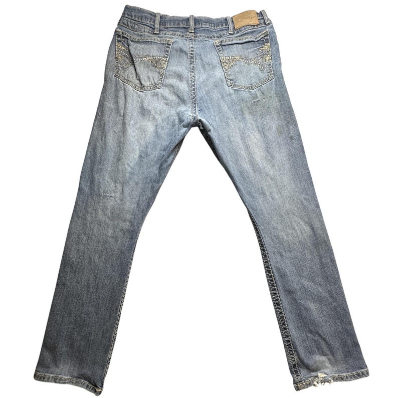 VTG Wrangler 20X Jeans Mens Blue 35x30 Wash Straight Leg Western Denim Casual image 1