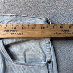 Vintage Wrangler Jeans Herren 34x30 (33x28) Helle Waschung Gerades Bein Denim 90er Jahre USA Bild 5