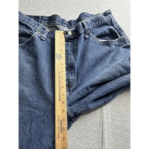 Wrangler-jeans heren 36 x 31 blauw denim, rechte pijpen YKK-rits, authentiek rood label afbeelding 7