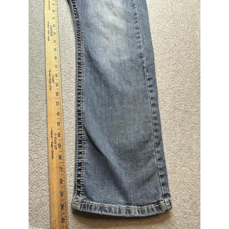 VTG Wrangler 20X Jeans Mens Blue 35x30 Wash Straight Leg Western Denim Casual image 7