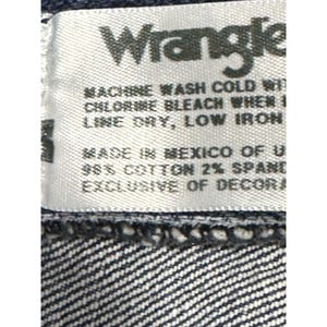 VTG Wrangler Jeans Mens 36x30 (35x28) Blue 937STR Straight Leg Denim Western image 4