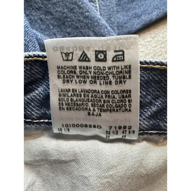 Wrangler Jeans Mens 36x32 (33x30) Blue Medium Wash Straight Leg Denim 96501DS image 12