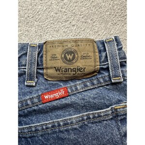 Wrangler Jeans Mens 36x32 (33x30) Blue Medium Wash Straight Leg Denim 96501DS image 13