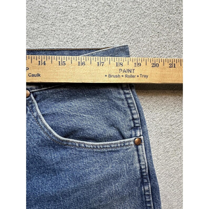 Wrangler Jeans Mens 38x32 (37x30) Blue Relaxed Straight Leg Fit 3MWZGK Denim image 10