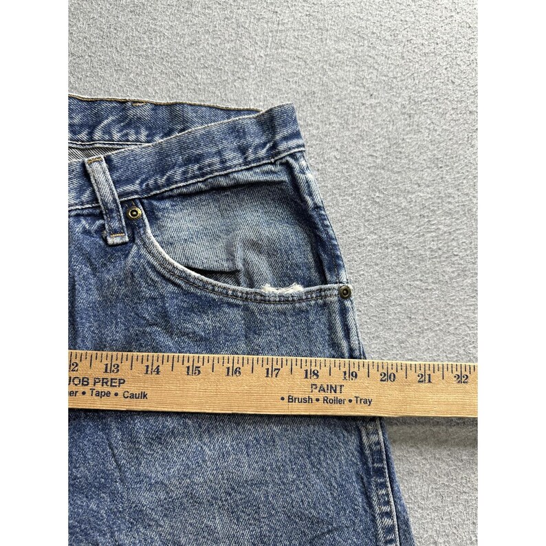 Wrangler Jeans Mens 32x31 Blue Denim Straight Leg Zip Fly YKK Red Tab 5-Pocket image 6